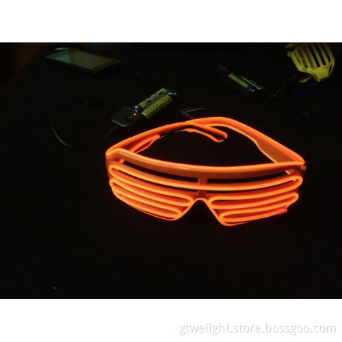 Flashing Shutter Sunglass for Charistmas Orange